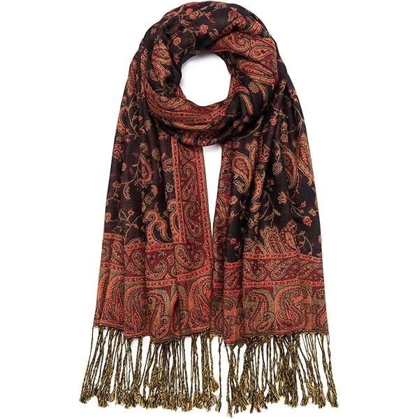 小物 paisley pattern long stole Paisley Mixed Print Kimono Long – SAACHI